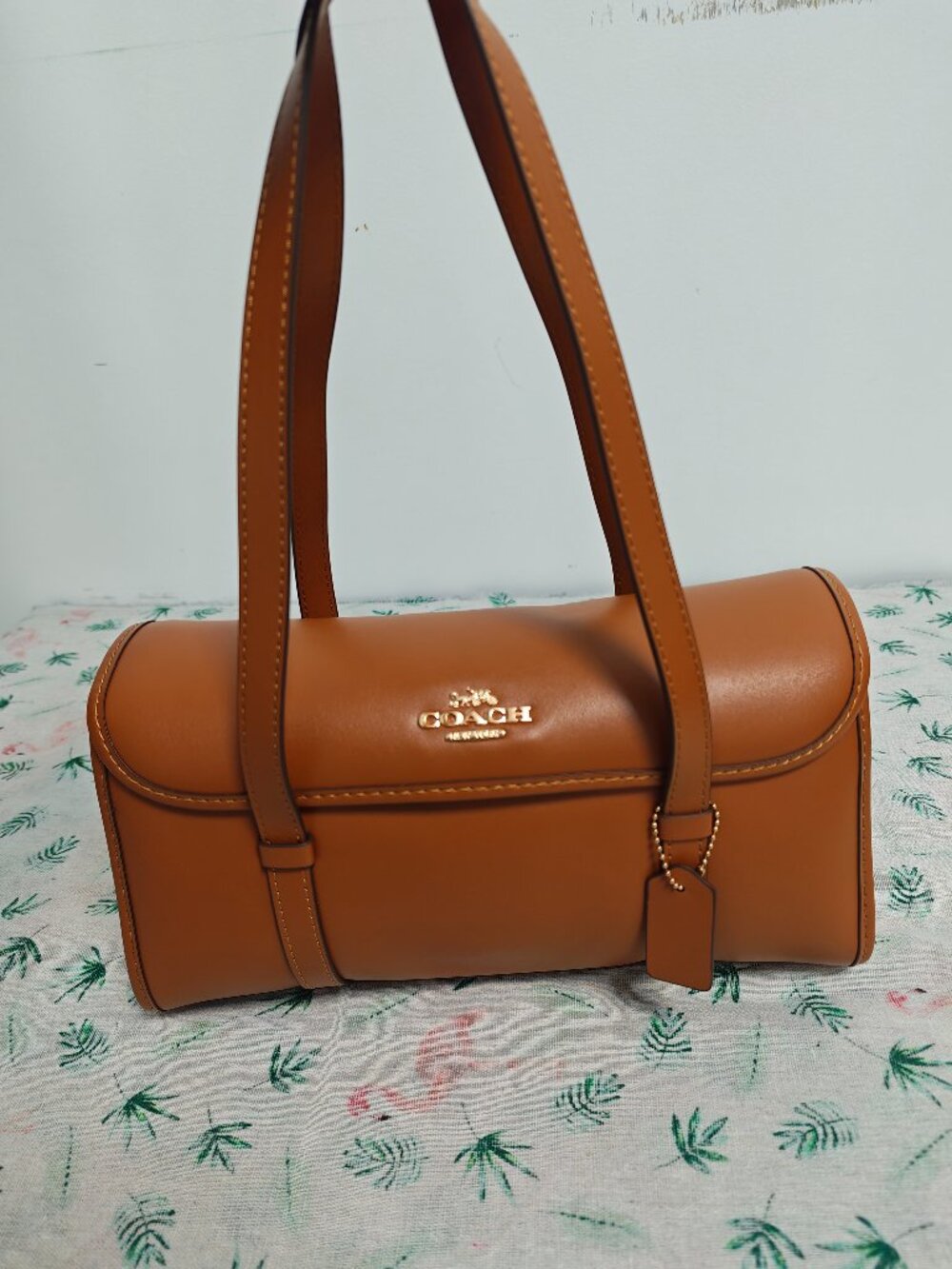 Brown Coach Barrel Leather Shoulder Bag - Picture 13 of 15